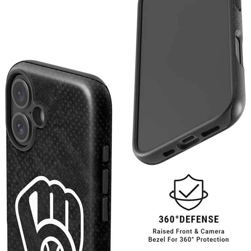 MLB Milwaukee Brewers Dark Wash iPhone 16 Plus Magsafe Impact Case